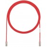 UTP28SP2.5MRD, Пач кабел UTP Cat.6 28AWG 2.5m червен, Panduit