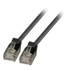 K5547WS.1,5, Пач кабел Cat.6A 1m FTP черен SLIM, EFB