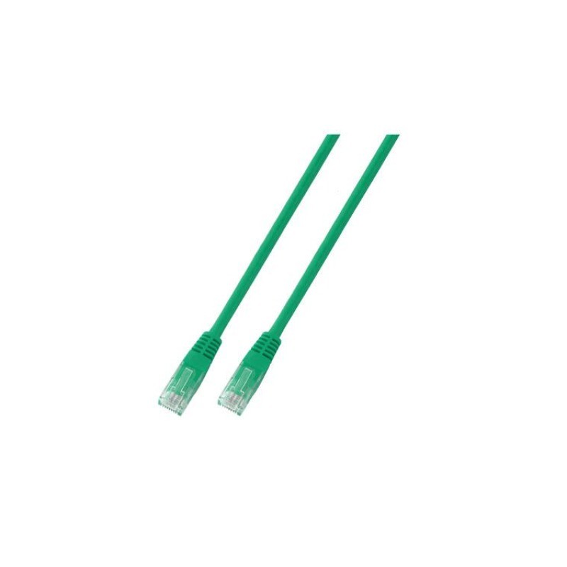 318167, Пач кабел Cat.5e 0,5m UTP зелен, IC Intracom