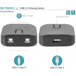 DA-70135-3, DIGITUS USB 2.0 sharing switch