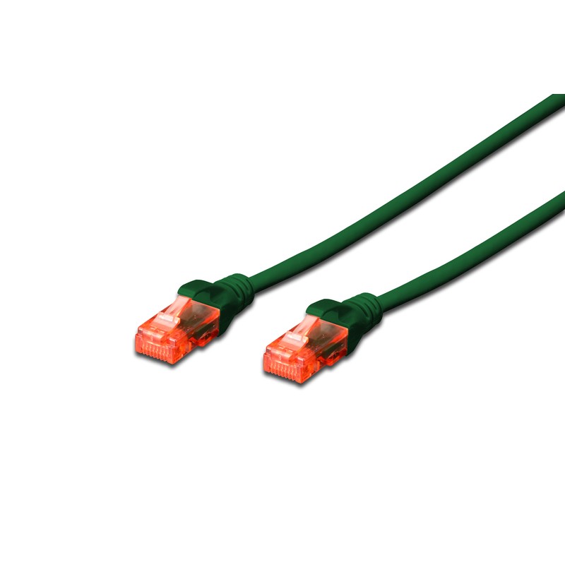 DK-1612-010/G, Patch cable Cat.6 1m UTP зелен, Assmann
