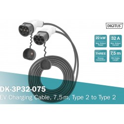 DK-3P32-075, EV charging - 3 Phase, 400 V, 32 A, 7,5m