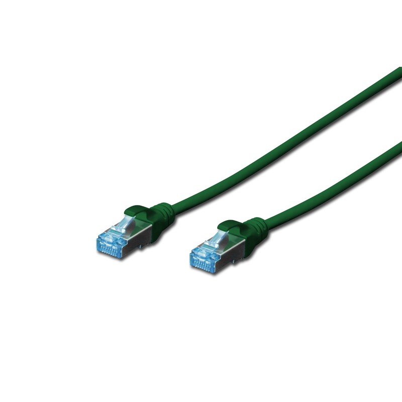 DK-1522-020/G, Пач кабел Cat.5e 2m FTP зелен, Assmann