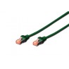 DK-1644-A-030/G, Пач кабел Cat.6A 3m SFTP зелен, Assmann