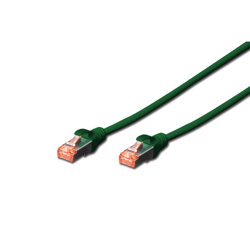 DK-1644-A-050/G, Пач кабел Cat.6A 5m SFTP зелен, Assmann
