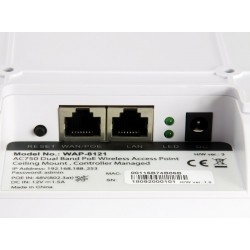 WAP-8121, Dual Band PoE Wireless AP, Ceiling,  Managed L1