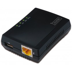 DN-13020, DIGITUS 1-Port USB 2.0 Multifunction Network Print Server