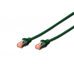 DK-1644-0025/G, Пач кабел Cat.6 0.25m SSTP зелен, Assmann