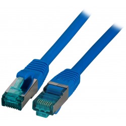 MK6001.10BL, Пач кабел Cat.6A 10m SFTP Син, EFB