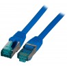 MK6001.10BL, Пач кабел Cat.6A 10m SFTP Син, EFB