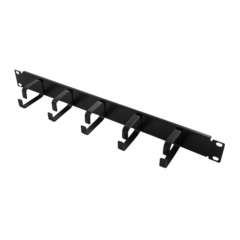OR101B/272470, 19“ 1U Аранжиращ панел с 5 метални скоби, черен OR101B/272470, 19“ 1U Аранжиращ панел с 5 метални скоби, черен
