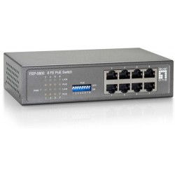 FEP-0800W65, 8-Port Fast Ethernet PoE Switch, 65W