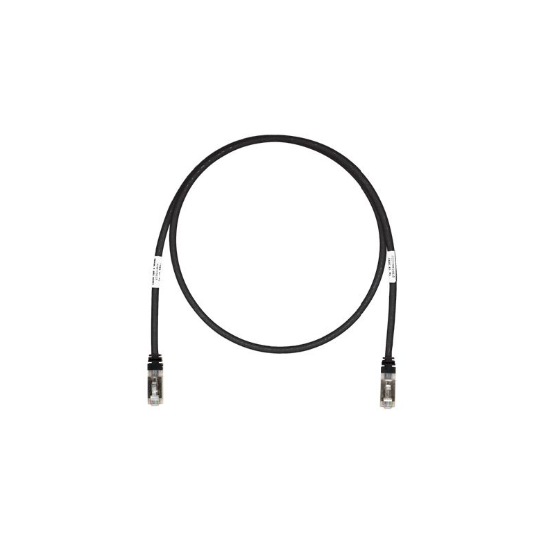 STP6X5MBL, Пач кабел STP Cat.6A 5м черен, Panduit