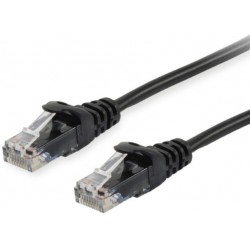 K5547SW.2, Пач кабел Cat.6A 2m FTP черен SLIM, EFB