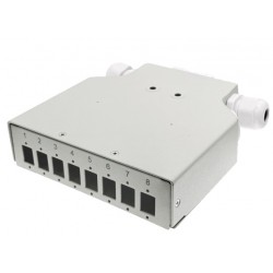 FOPD-8SCS, Оптична кутия 8 LC-Duplex/SC-S/E2000 DIN, A-lan