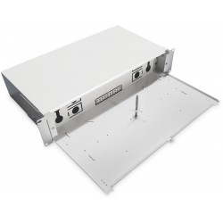 DN-96200-2U, FOsplice box, 2U, 483 mm (19“), empty without front panel