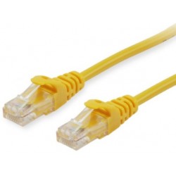 825464, Пач кабел Cat.5e 5m UTP жълт, Equip