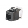 NK6X88MBL, Category 6A, 8-position, 8-wire, keystone punchdown jack modules, black