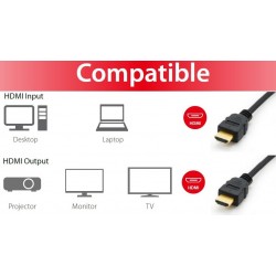 119357/218154, HDMI кабел 10м 4K60Hz Equip