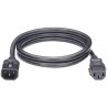 LPCA13-X, Захранващ кабел C13 - C14 locking 1.8m черен, Panduit