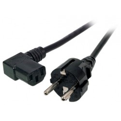 EK535.3, Захранващ кабел Shuko - C13 90C 3м черен EFB