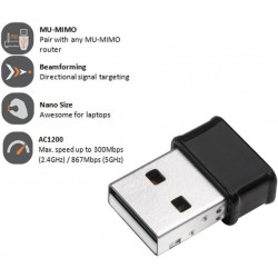 AM-EW7822ULC, WiFi USB Adapter AC 1200 - EDIMAX