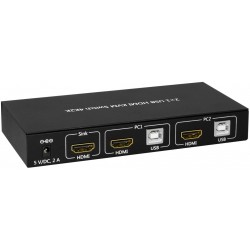 IDATA-KVM-HDMI2U, KVM switch USB, HDMI, 4K, 2 ways