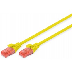 DK-1612-010/Y, Patch cable Cat.6 1m UTP жълт,  Assmann