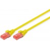 DK-1612-010/Y, Patch cable Cat.6 1m UTP жълт,  Assmann