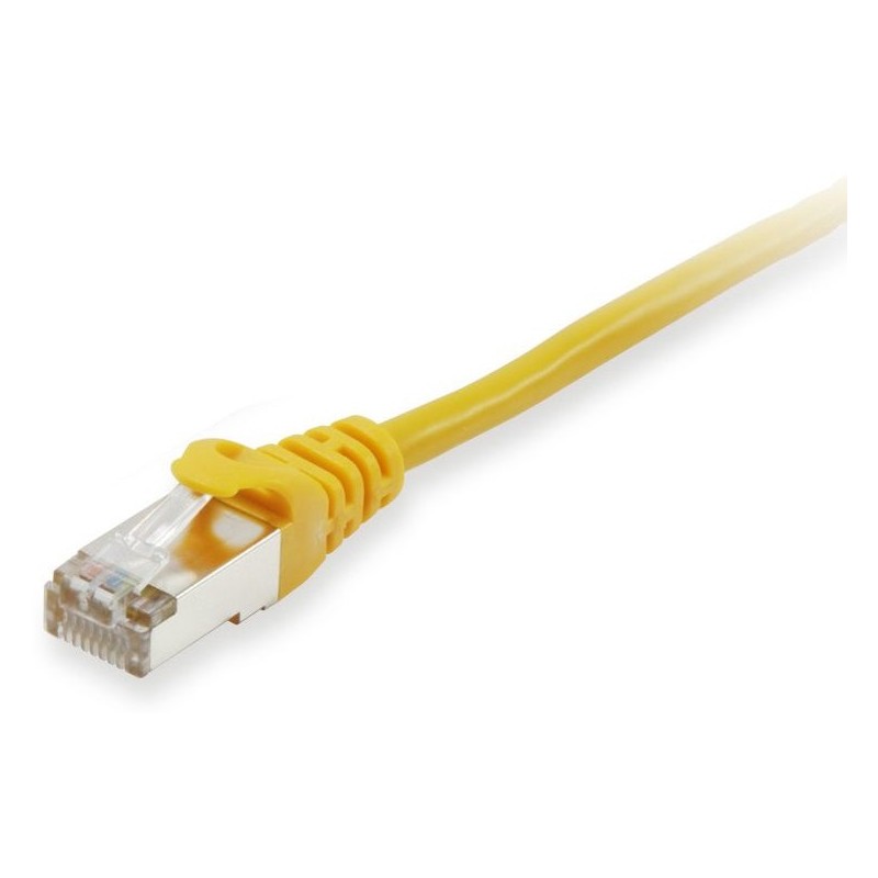 705469, Пач кабел Cat.5e 0.25m SFTP жълт, Equip