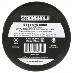 ST14-075-60BK, Изолирбанд 19mmx18m черен StrongHold™ by Panduit
