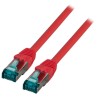 MK6001.7,5R, Пач кабел Cat.6A 7.5m SFTP червен, EFB