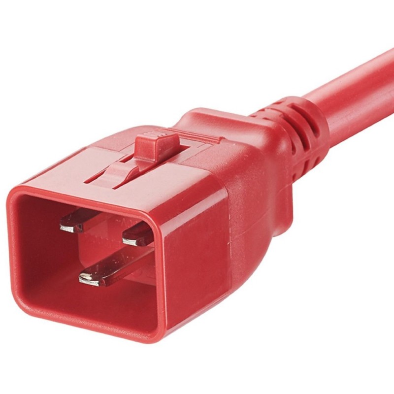 LPCB02-X, Захр. кабел C20-C19 1.2m locking червен