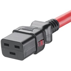 LPCB02-X, Захр. кабел C20-C19 1.2m locking червен