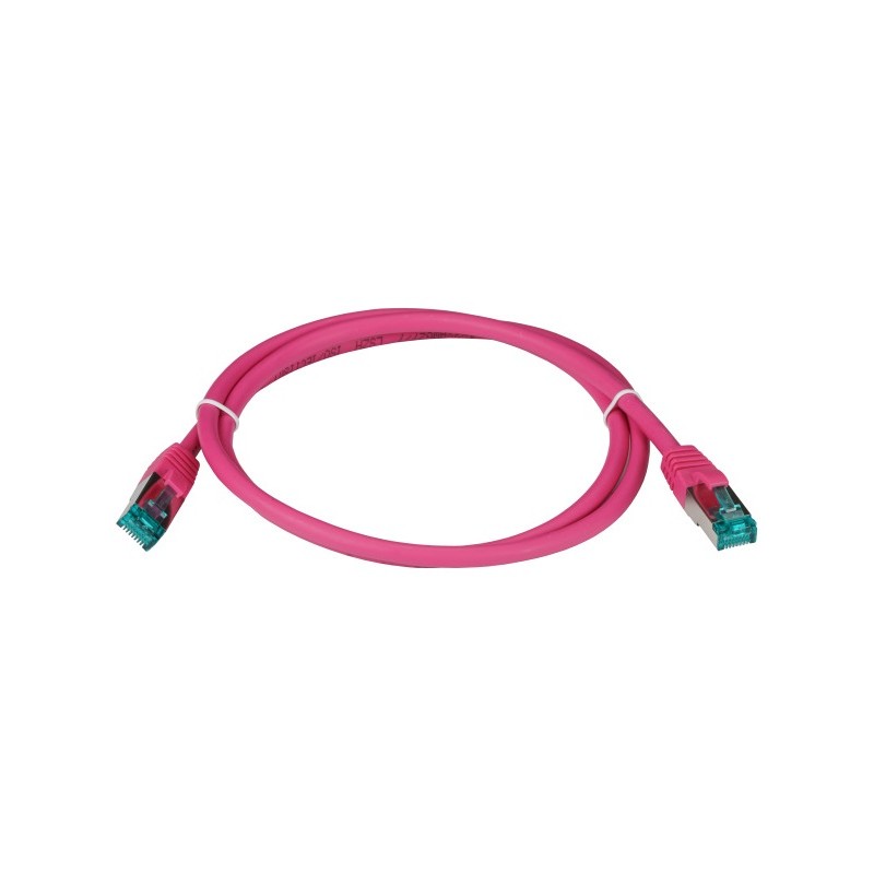 MK6001.0,5MA, Пач кабел Cat.6A 0.5m SFTP розов EFB