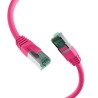 MK6001.0,5MA, Пач кабел Cat.6A 0.5m SFTP розов EFB