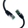 MK6001.0,25B, Пач кабел Cat.6A 0.25m SFTP черен EFB