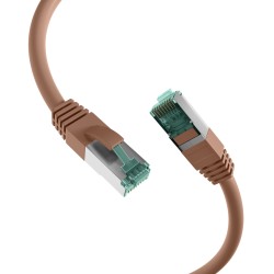 MK6001.10BR, Пач кабел Cat.6A 10m SFTP кафяв, EFB