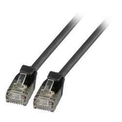 K5547SW.1,5, Пач кабел Cat.6A 1.5m FTP черен SLIM, EFB