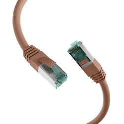 MK6001.5BR, Пач кабел Cat.6A 5m SFTP кафяв, EFB
