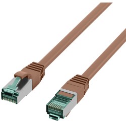 MK6001.2BR, Пач кабел Cat.6A 2m SFTP кафяв, EFB