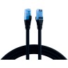 K8109SW.0,25, Пач кабел Cat.6A UTP 0.25m черен, EFB