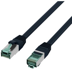 MK6001.1.5B, Пач кабел Cat.6A 1.5m SFTP Черен EFB