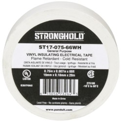 ST17-075-66WH, Изолирбанд 19mmx20m бял StrongHold™byPanduit