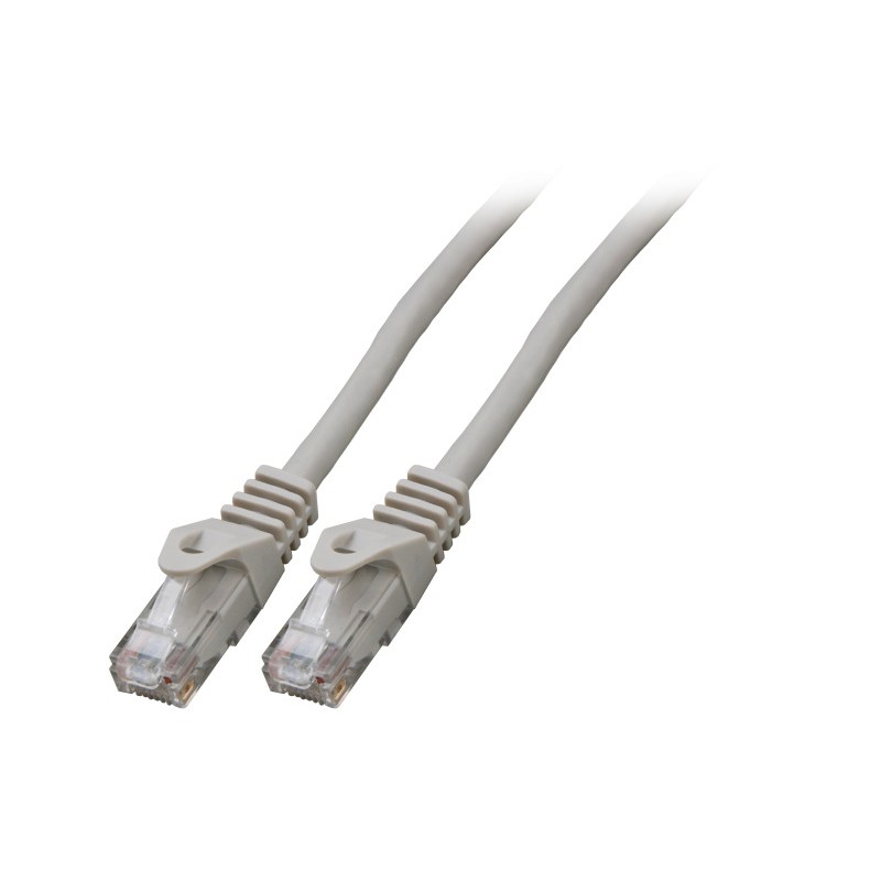 K8104GR.0.25, Patch cable Cat.6 0,25m UTP LSZH сив, EFB