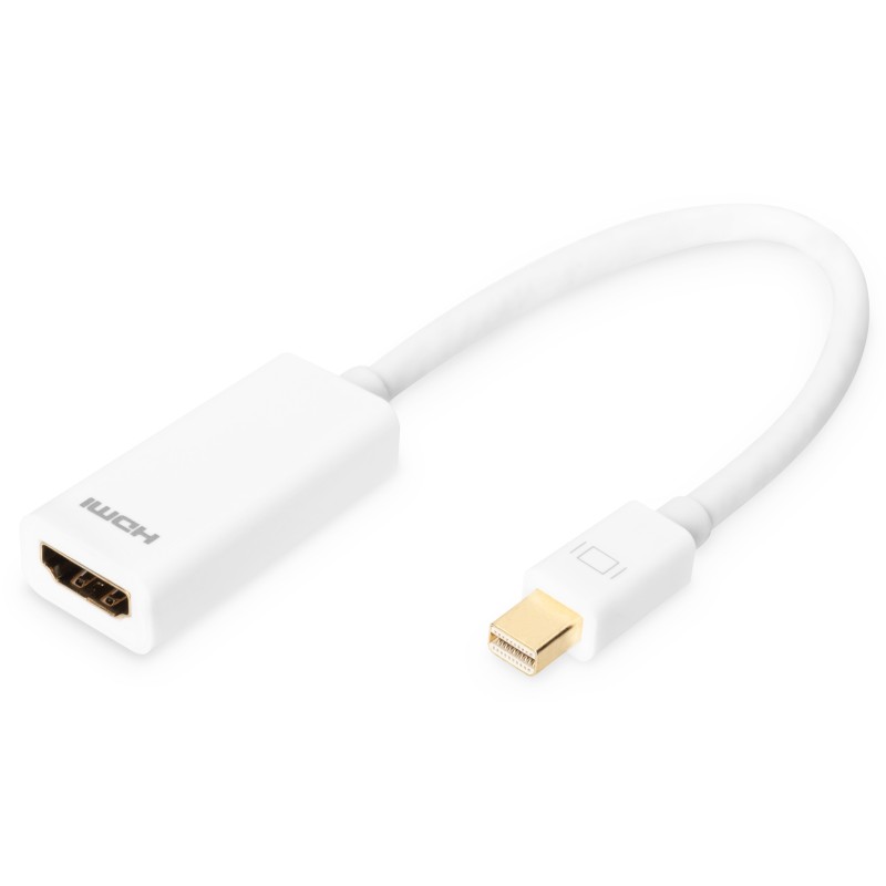 DB-340404-001-W, MiniDisplayPort към HDMI адаптер кабел 0,15м Assmann