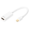 DB-340404-001-W, MiniDisplayPort към HDMI адаптер кабел 0,15м Assmann