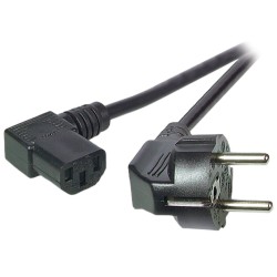EK535.5, Захранващ кабел Shuko - C13 90C 5м черен EFB