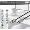 DB-340202-018-S, DisplayPort/HDMI кабел с LED 4K/30HZ, 1.8m