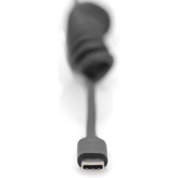 AK-300431-006-S, USB 2.0 кабел C/C M/M спирала 32см -1м.